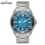 North Edge Titanium Lightweight Solar Dive Watch TRITON-TI