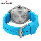 North Edge Titanium Lightweight Solar Dive Watch TRITON-TI
