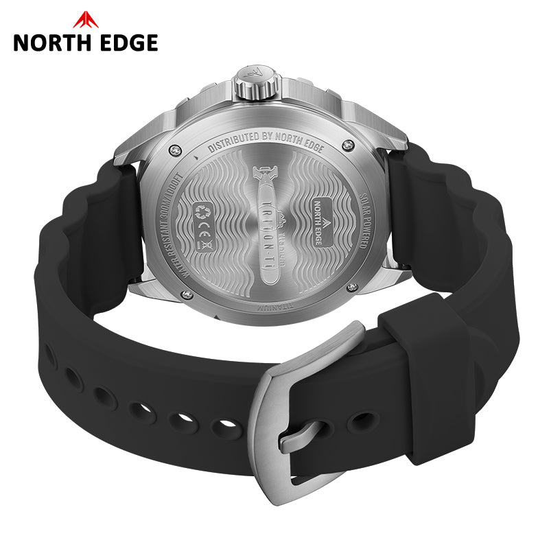 North Edge Titanium Lightweight Solar Dive Watch TRITON-TI